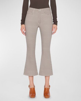 Le Crop Flare Check Pants