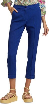 Wool Blend Cropped Pants-AA