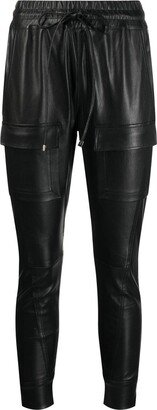 Open Season lambskin cropped trousers