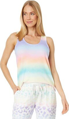 Gradient Good Vibes Tank (Sky Blue) Women's Pajama