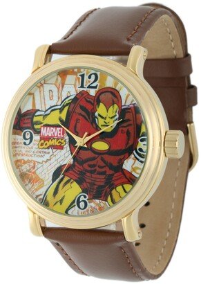 Marvel Iron Man Men's Vintage Gold Alloy Watch