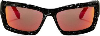 Adin rectangular-frame sunglasses