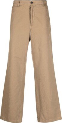 Mid-Rise Wide-Leg Trousers-AD
