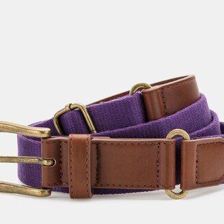 Asquith & Fox Mens Faux Leather And Canvas Belt