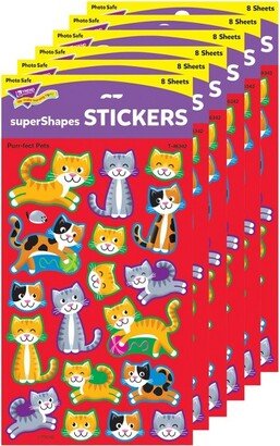 Purr-fect Pets superShapes Stickers-Large, 144 Per Pack, 6 Packs