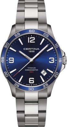 Certina Men's Swiss Ds-8 Titanium Bracelet Watch 42mm