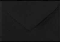 17 Mini Envelopes 2 11/16 x 3 11/16 50/Box Black Linen LEVC-BLI-50