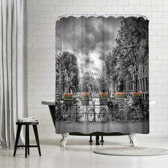 71 x 74 Shower Curtain, Typical Amsterdam by Melanie Viola