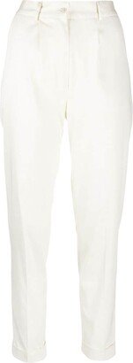 High-Waisted Tapered Trousers-AL