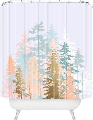 Forest Shower Curtain Purple