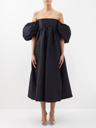 Reshmy Off-the-shoulder Taffeta Midi Dress