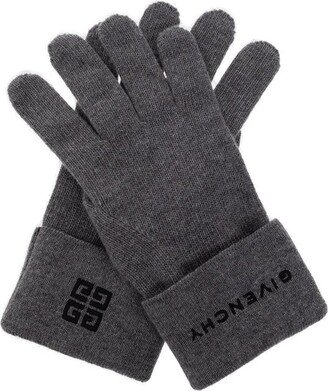 Logo Embroidered Gloves-AF