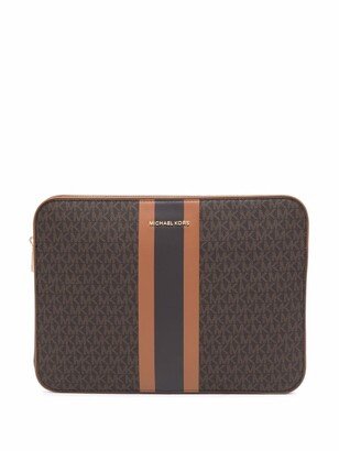 Jet Set logo-print 13-inch laptop case