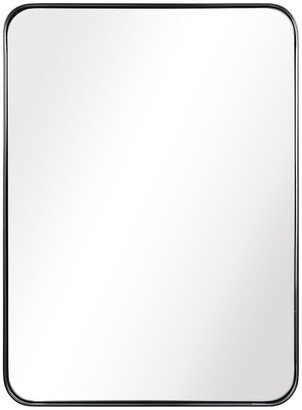 Ultra Brushed Black Stainless Steel Rectangle Wall Mirror