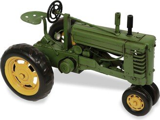 Green Metal Classic Tractor Model