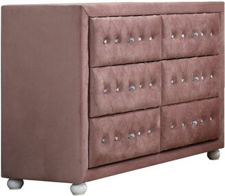 ACME Reggie Dresser in Pink Fabric