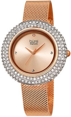 Women's Stainless Steel Diamond Watch-AA