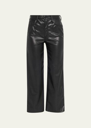 The Rambler Zip Ankle Faux-Leather Pants-AA