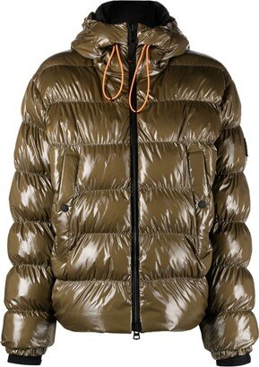 Brown Rosetta Puffer Jacket