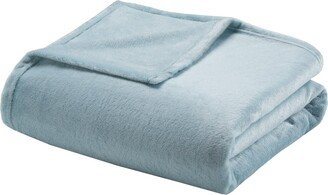 Gracie Mills Micro Light Blanket, Blue - Twin