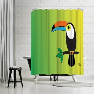 71 x 74 Shower Curtain, Toucan by Ashlee Rae Designs