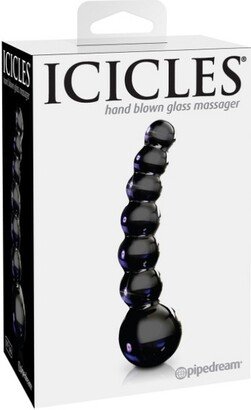 Pipedream ICICLES No. 66 Luxurious Hand-Blown Glass Massager Wand G-spot Stimulator