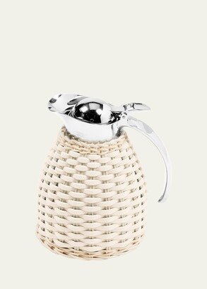 B. Home Interiors Monceau Leather and Rattan Carafe - 20 oz.-AA