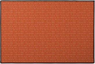 Door Mats: Fall Typography - Orange Door Mat, Orange