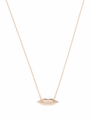 18kt rose gold mini French Kiss necklace