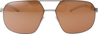 Angus Aviator-Frame Sunglasses