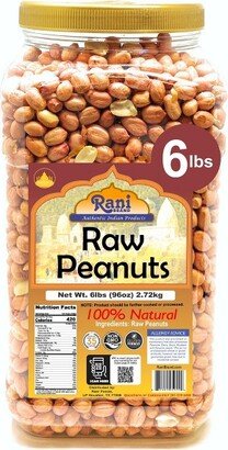 Rani Brand Authentic Indian Foods Peanuts Raw Whole w/Skin (uncooked, unsalted) - 96oz (6lbs) - Rani Brand Authentic Indian Products