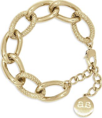 Taylor 18K-Gold-Plated Oval-Link Chain Bracelet