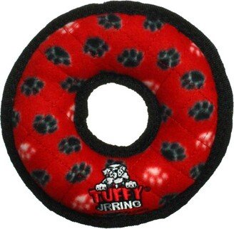 Tuffy Jr Ring Red Paw, Dog Toy