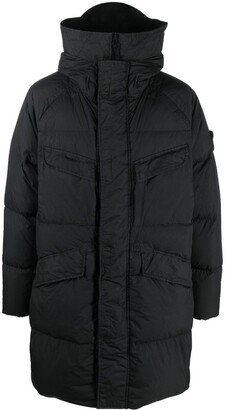 Hooded Padded Coat-AO