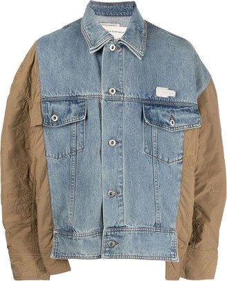 Patchwork Denim Jacket-AF