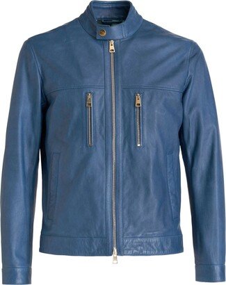 Leather Biker Jacket-AM