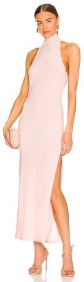 x REVOLVE Halter Turtle Side Slit Gown