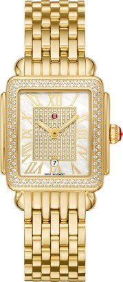 Deco Madison Mid Diamond Pavé Bracelet Watch, 31mm