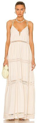 SIMKHAI Rocky Maxi Dress in Beige