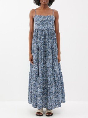 Floral-print Organic Cotton Maxi Dress