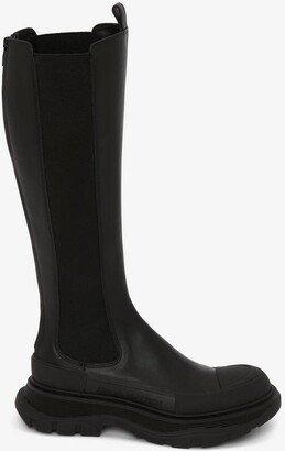 Women's Tread Slick Knee High Boot In Black