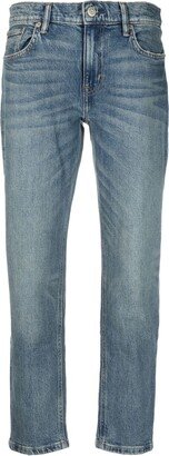 Straight-Leg Cropped Jeans-AK