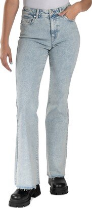 Juniors' High-Rise Superflare Jeans