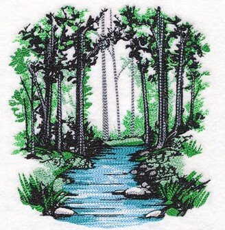 A Walk Through The Forest Embroidered Waffle Weave Hand/Dish Towel