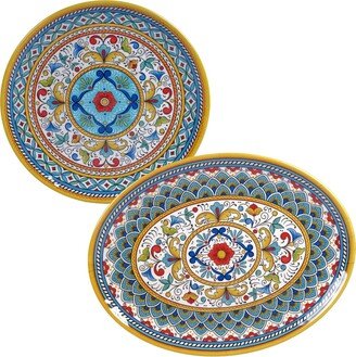 Portofino Melamine 2-Pc. Platter Set