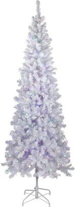 Northlight 7.5' Prelit Artificial Christmas Tree White Winston Pine - Multi LED Lights