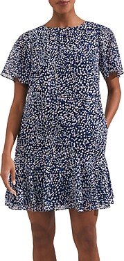 Sadie Printed Flounce Hem Dress