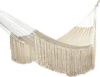 Handmade Ivory Cascade Cotton Rope Hammock