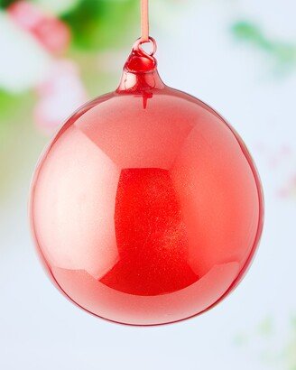 Jim Marvin Red Glitter Bubblegum Christmas Ornament