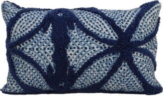 Vibhsa Chicos Home Hues of Blue Decorative Pillow, 14 x 24